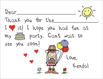 Fill In Thank You Cards